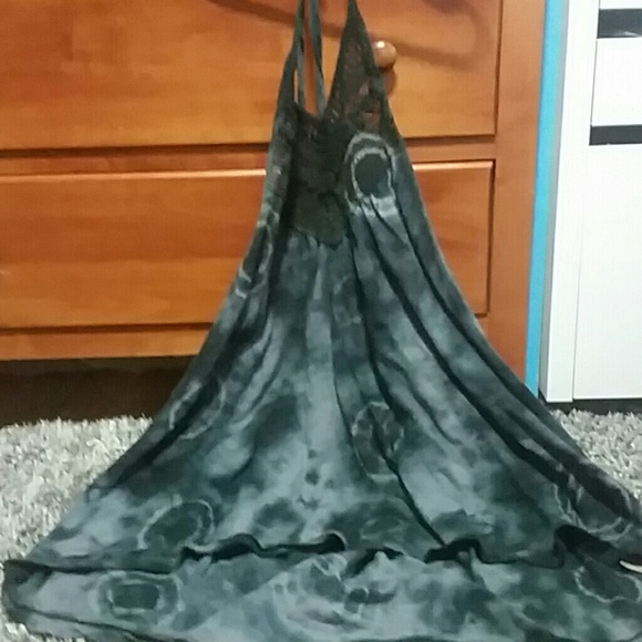 Black halter top