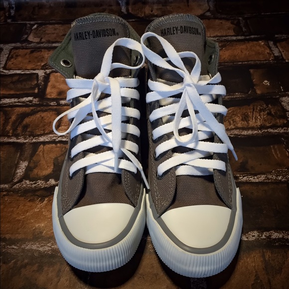 🎉LAST CALL🎉Harley-Davidson® Grey Flora Hi-Tops - Picture 3 of 3