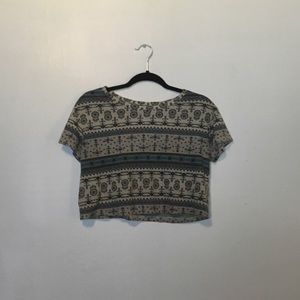 South-Western design crop top