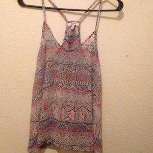 Peek a boo back tank top