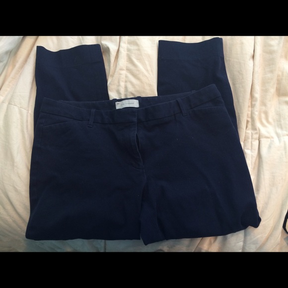 Navy blue GAP slim cropped pants