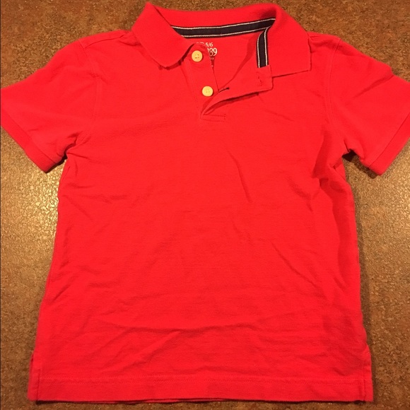 Boys size 5/6 Children's Place dark pink polo