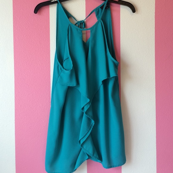 Teal tank top/blouse