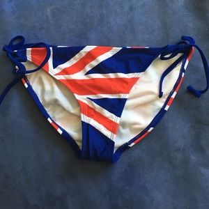 NWT Xhilaration England Flag Bikini Bottoms