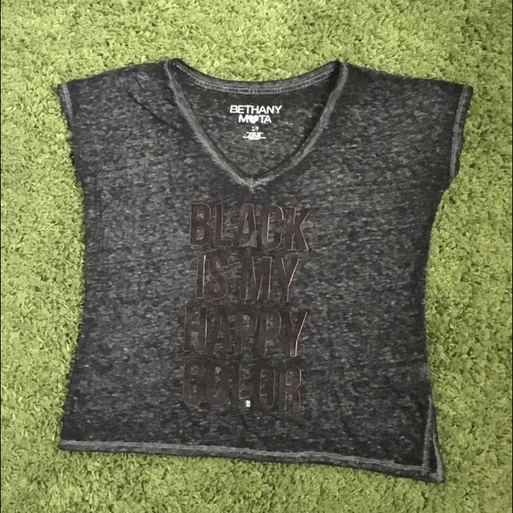 "BLACK IS MY HAPPY COLOR" shirt - Picture 1 of 2