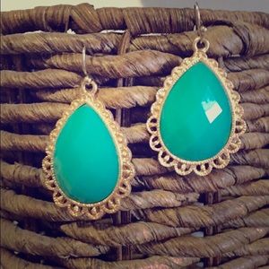 Pretty Sea Foam green dangle earrings