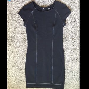 Black short sleeve dress