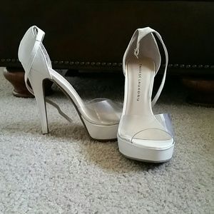 Chinese Laundry White Heels
