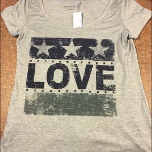 Maurice's women's gray scoop neck tee