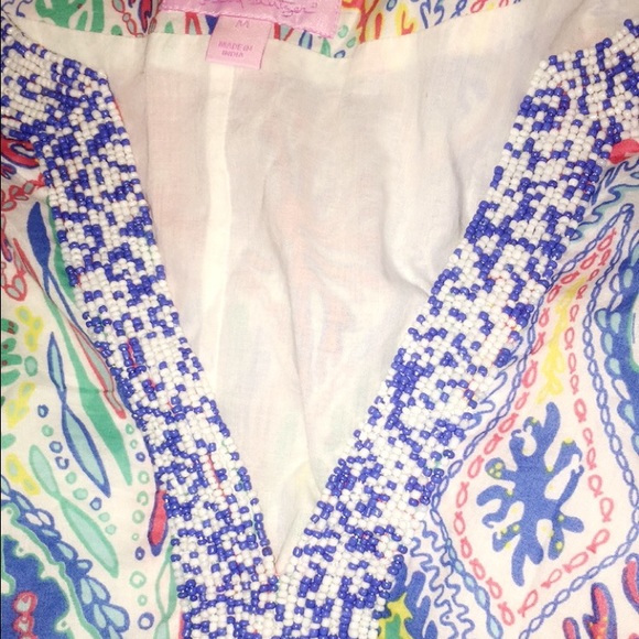 Lilly Pulitzer Let Minnow Beaded Tunic Dress! - Picture 4 of 4
