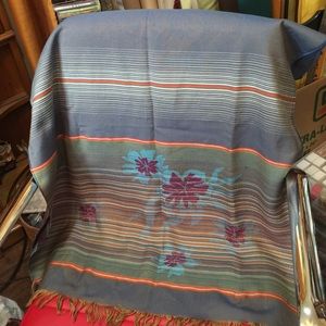 Gray color long scarf