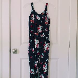 Multicolored Floral Print Jumpsuit