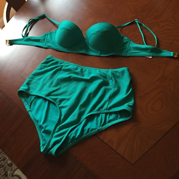 HOT SALE** TOP SHOP SEAFOAM TWO PIECE SWIMSUIT !!!