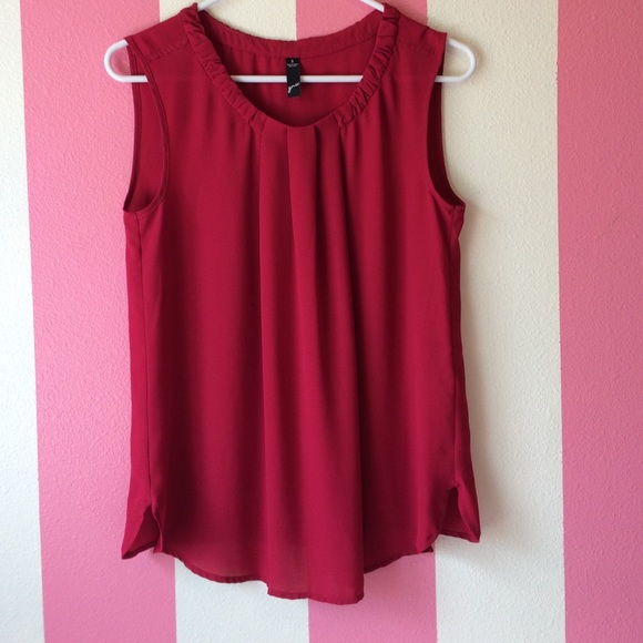 Berry-pink blouse