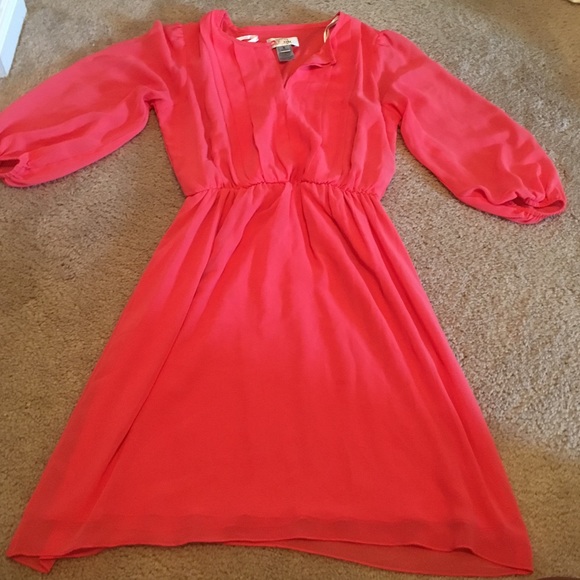 Dillard's coral dress