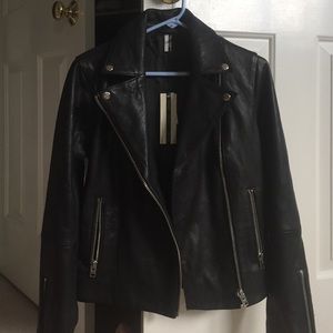 Topshop leather biker jacket