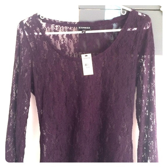All lace long sleeved shirt