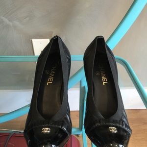 Chanel black pumps