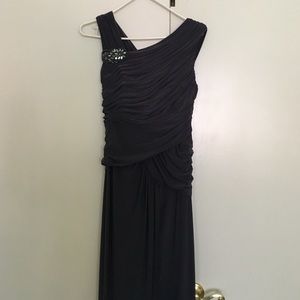 Adrianna Papell Long, Grey Dress