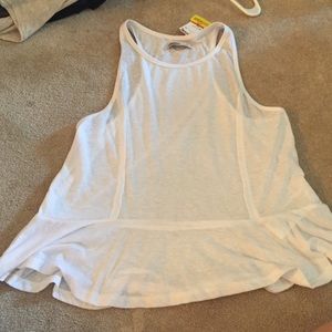 White Halter Tank Top