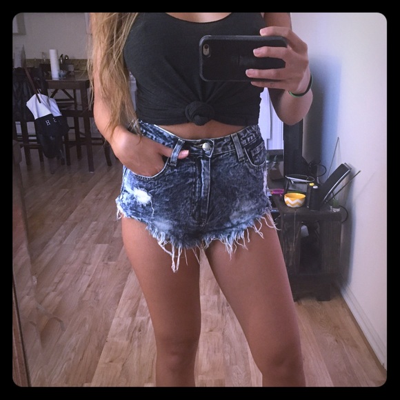 Denim shorts