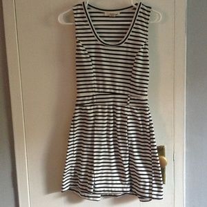 Black and White Striped Dress