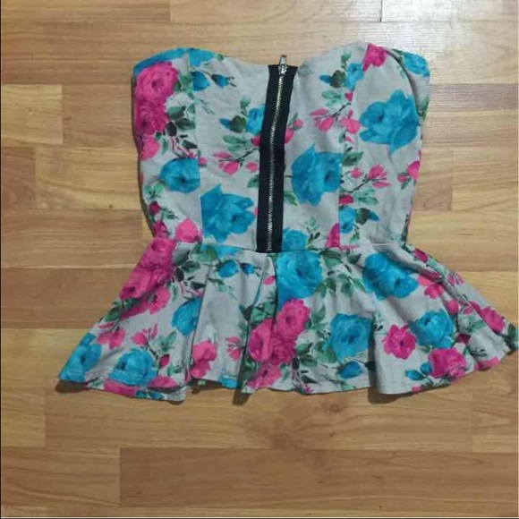 Floral Tube Top Love Culture