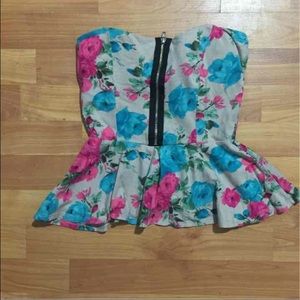 Floral Tube Top Love Culture