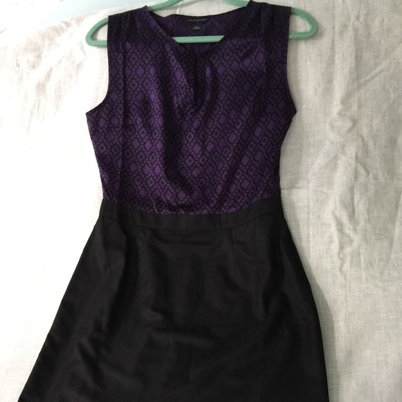 purple and black combination dress