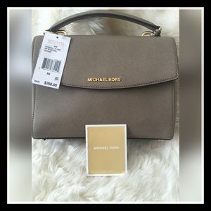 Michael Kors New Dark Dune Gold Ava Small Top NWT