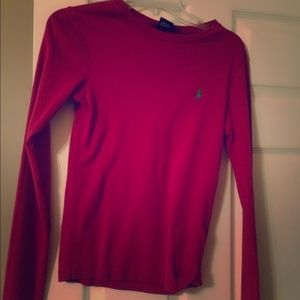 Long sleeved polo shirt