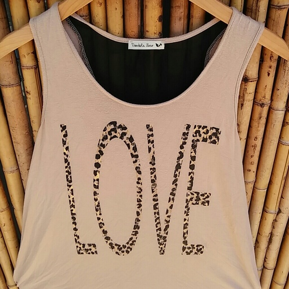 Real Haute Trends Tops - Trapeze LOVE logo Top size Large