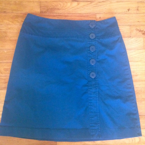 Talbots a-line button down skirt