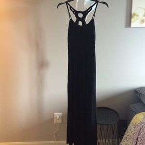 Black maxi dress