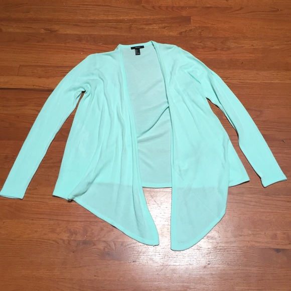 Forever 21 mint green cardigan