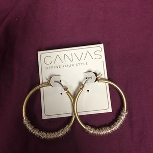 Gold hoop earrings