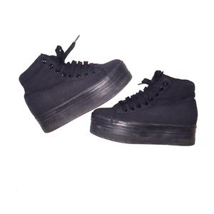 Jeffrey Campbell Play HOMG Black Sneakers