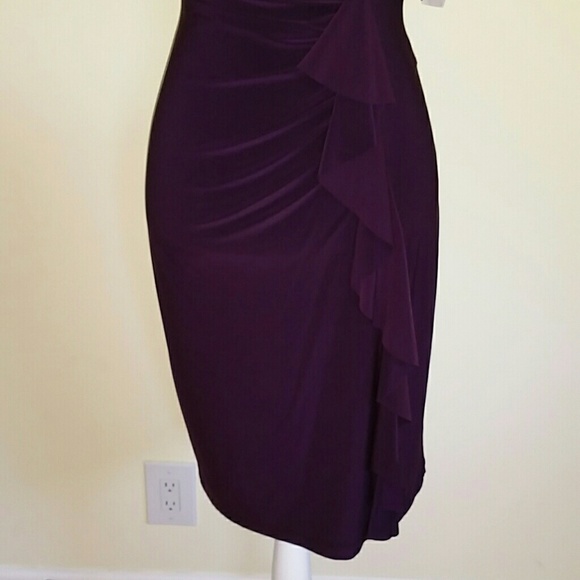 AMERICAN LIVING Dress Size 8 Eggplant. - Picture 3 of 4
