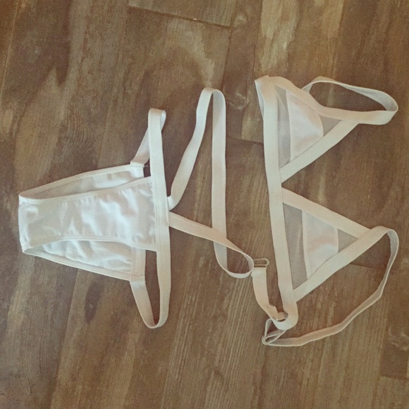 White bikini. Marked as S. Def fits like XS- XXS