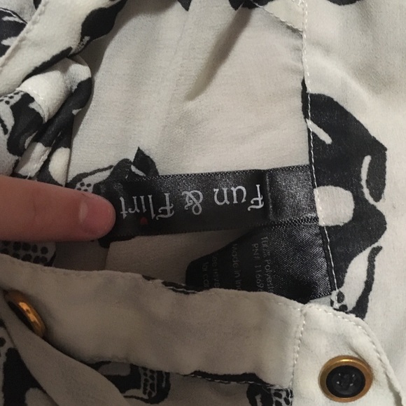 skull sheer button up - Picture 2 of 2