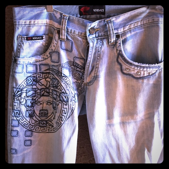 Versace | Jeans | Vtg Versace Sport Denim Jeans Medusa Design 29 | Poshmark