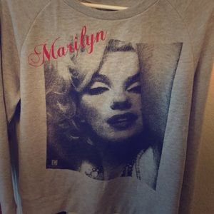 Slightly used sweat shirt with Marilyn Monroe