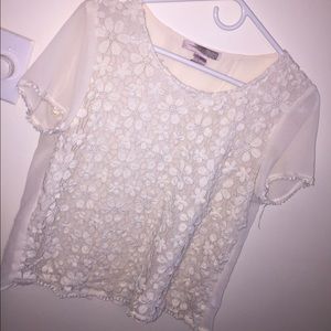 White lace top