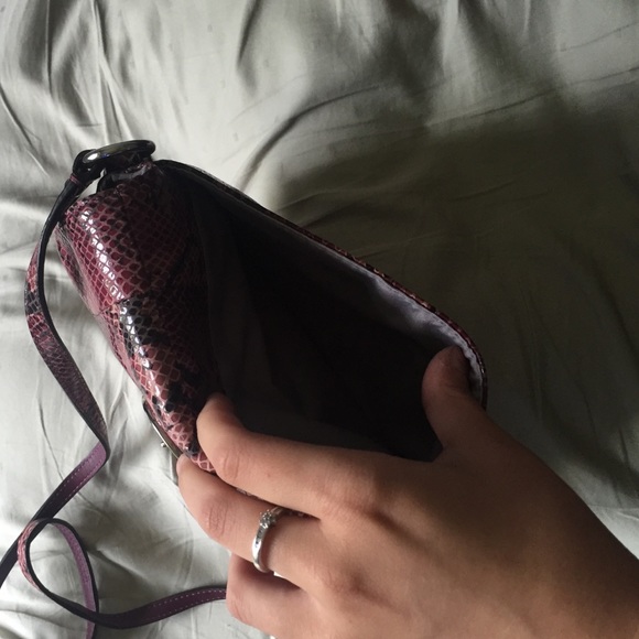 Embossed Python Purple Crossbody (Coach) - Picture 2 of 4