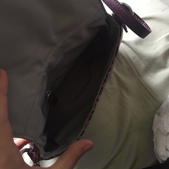 Embossed Python Purple Crossbody (Coach) - Picture 3 of 4