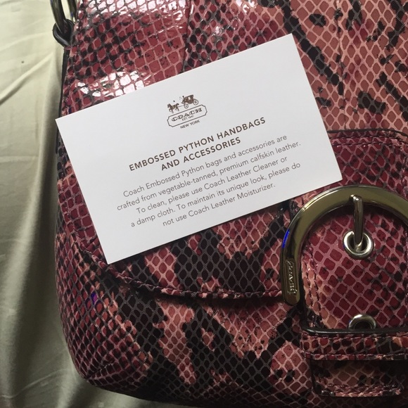 Embossed Python Purple Crossbody (Coach) - Picture 4 of 4