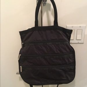 LeSportsac Black Foldover Crossbody