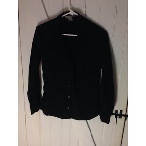 H&M black button down shirt