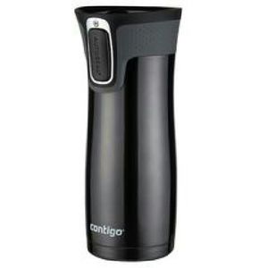 2 Contigo travel mug 16 oz pink and black
