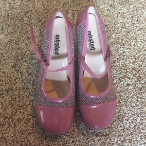 Unlisted Kenneth Cole pink tweed shoes